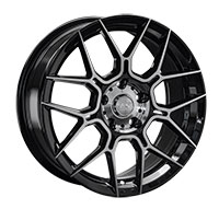 Диск литой 8.0x18 5x114.3 ET45 dia 67.1 LS LS1265 BKF