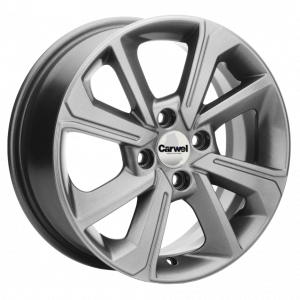 Диск литой 6.0x15 4x100 ET37 dia 60.1 Carwel Воже 1501 Grey