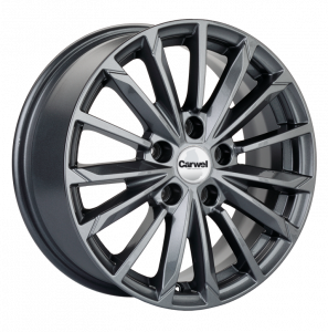 Диск литой 6.5x16 5x114.3 ET45 dia 67.1 Carwel Тевриз 1611 Grey