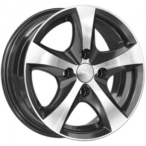 Диск литой 5.5х14 5x100 ЕТ35 dia 57.1 СКАД Уран-2 алмаз 0580305