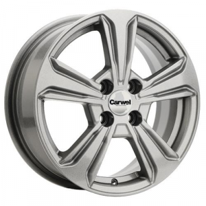 Диск литой 6.0x15 4x100 ET48 dia 54.1 Carwel Диво 1502 Grey