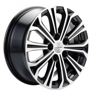 Диск литой 6.5x16 5x114.3 ET45 dia 67.1 KHOMEN KHW1611 (116_ZV Mazda 3/ix35) BLACK-FP KHW102217