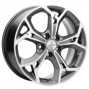 Диск литой 7.0x17 5x112 ET40 dia 57.1 KHOMEN KHW1702 (ZV 17_Tiguan) GRAY-FP KHW101117