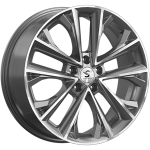 Диск литой 7.0x18 5x114.3 ET33 dia 67.1 Skad КР012 Diamond gloss graphite