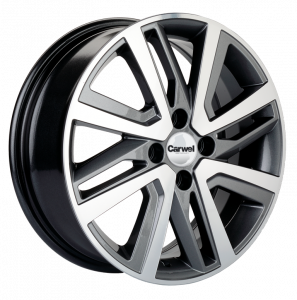 Диск литой 6.0x16 4x100 ET37 dia 60.1 Carwel Таймыр 1609 Grey